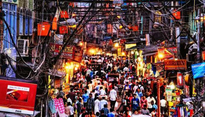 A busy Chadni Chowk Street