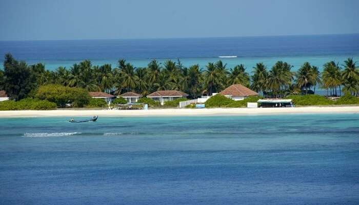 beach resort on kadmat island