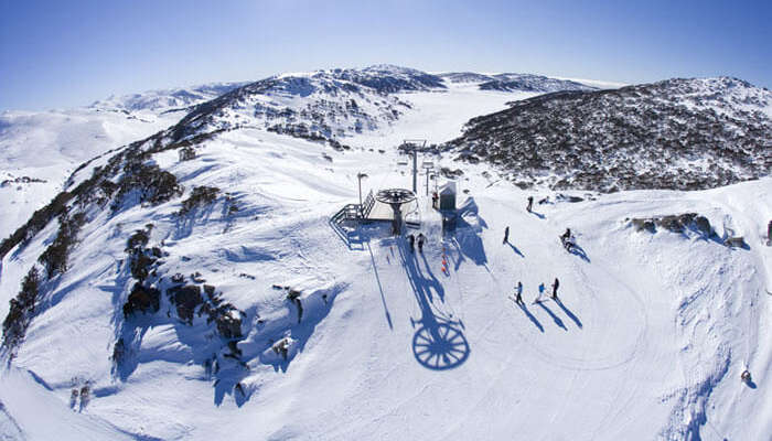 Skiing resort on Mt. Kosciuszko