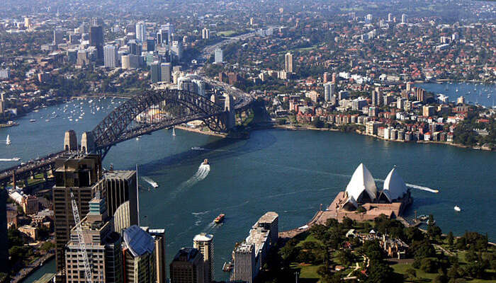 View of Port Jackson from top