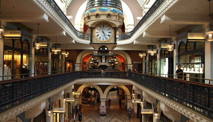 Royal Clock at the QVB shopping complex