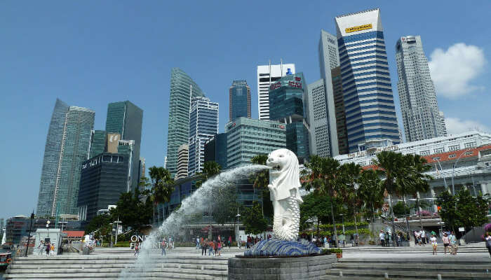 Merlion Park in Singapore