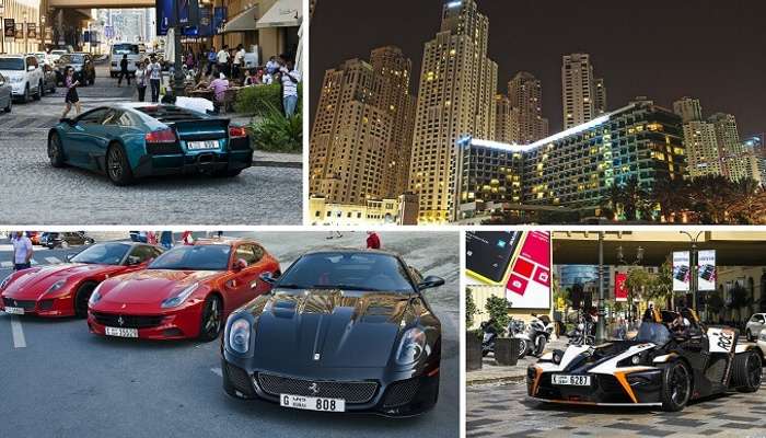 Jumeirah Beach Residence is filled with people boasting off their best sports cars