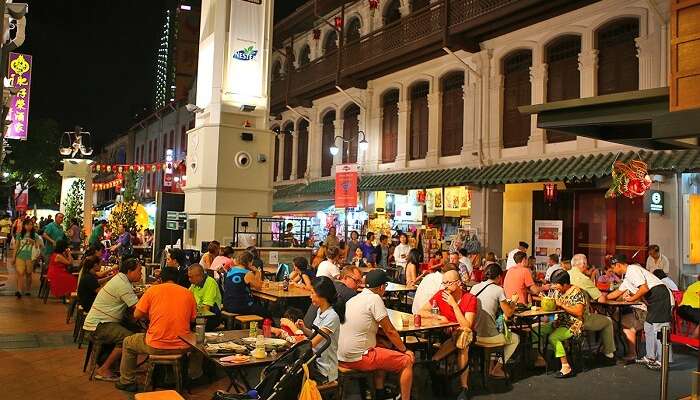 The hawkers at Chinatown serve great food