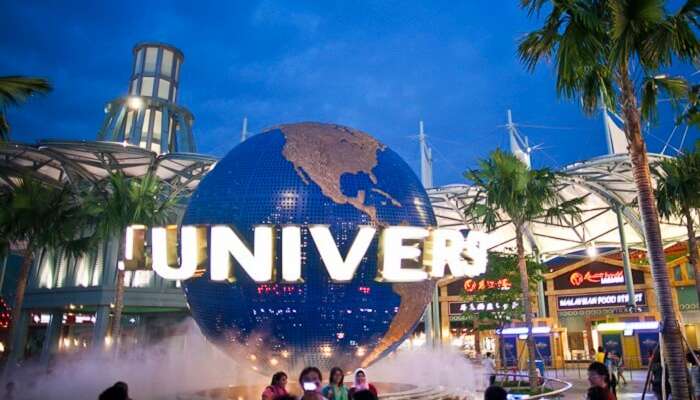 The famous universal studios in Singapore