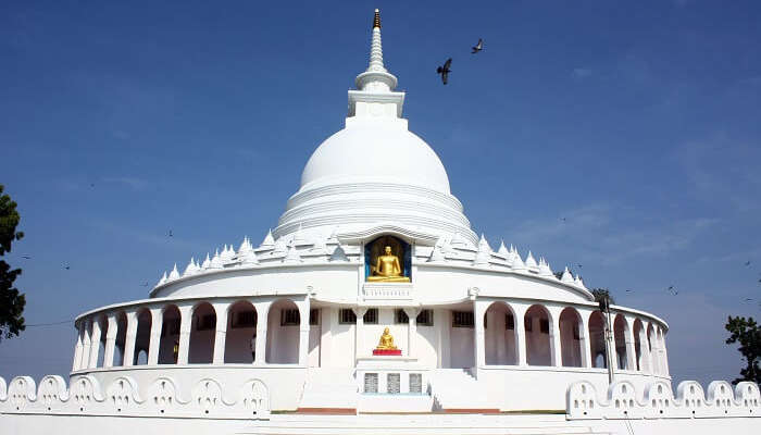 Peace Pagoda in Darjeeling is a famous name among darjeeling tourist places