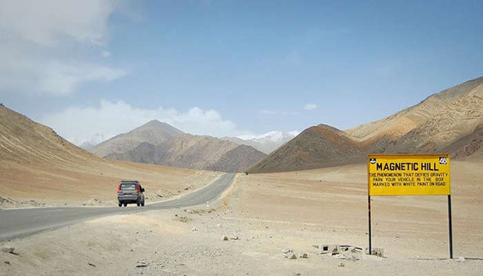 The Magnetic Hill of Ladakh, one of the mysterious places of India