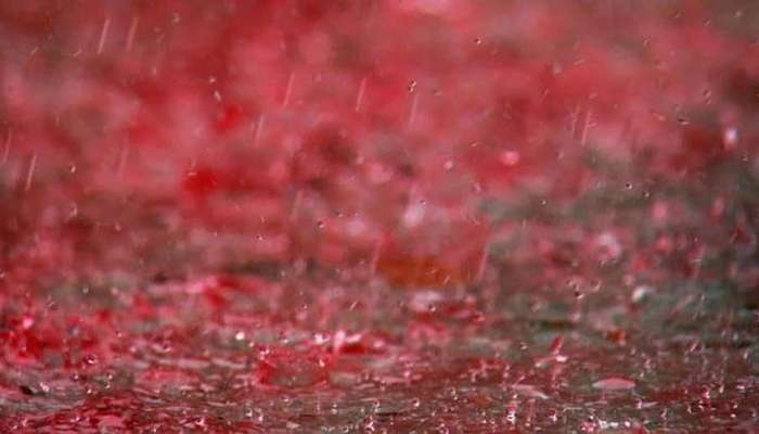A downpour of red rain at Idukki in Kerala