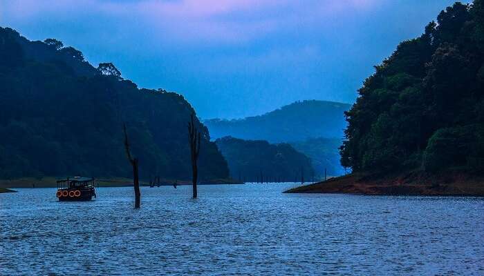Boating in Periyar Lake is among the popular activities in Thekkady