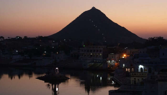 A magical view of the Naga Pahar at sunrise