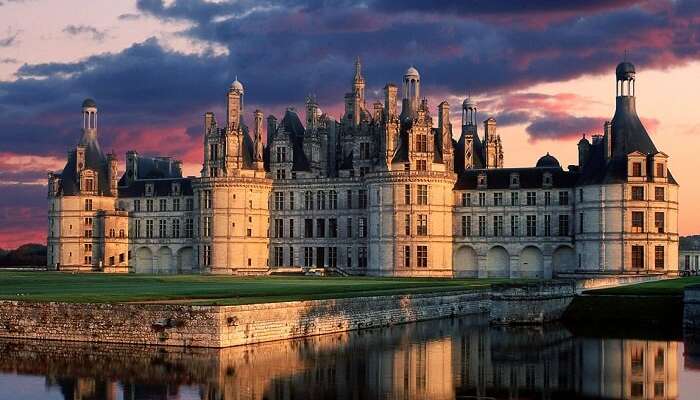 A beautiful evening at Chambord in France