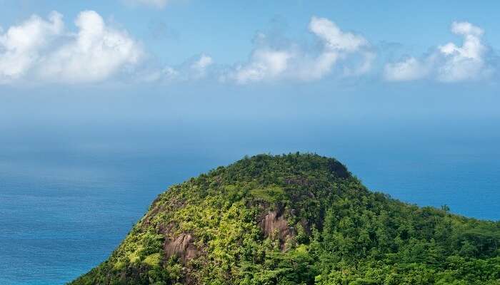 A beautiful view of the Mahe island from the Mission Lodge Lookout point