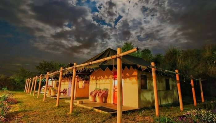 Luxury tents at Prakriti Farms