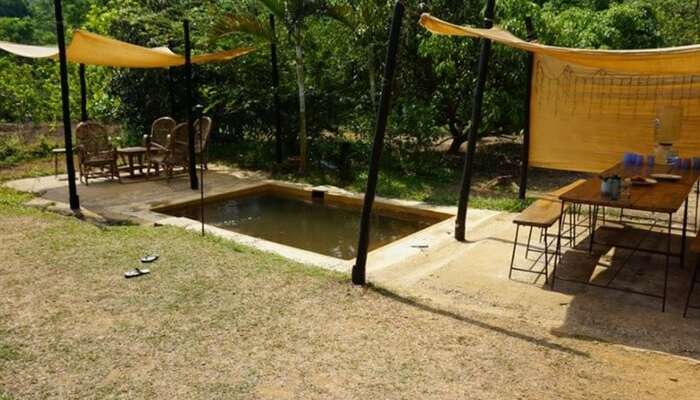 One of the resting spaces at Off The Grid