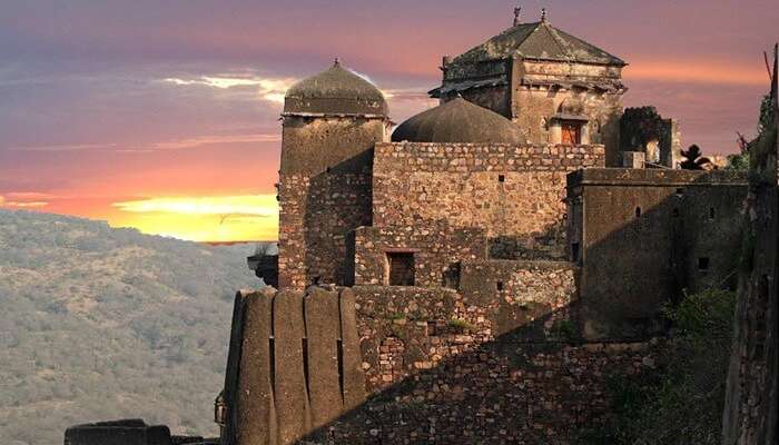 Ranthambhore Fort with incredible sunset backdrop