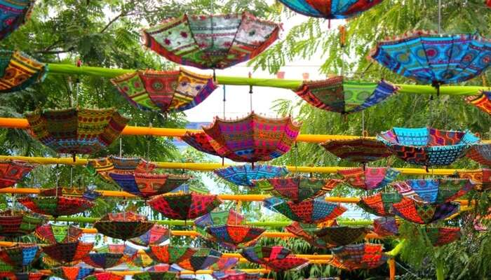 Beautiful prop set up at Jaipur Literature Festival