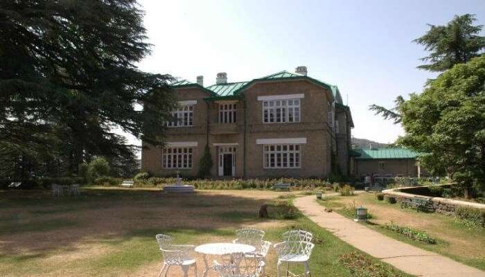 Front view of the Chail Palace