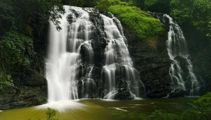 A beautiful shot of the Abbey waterfalls in Madikeri