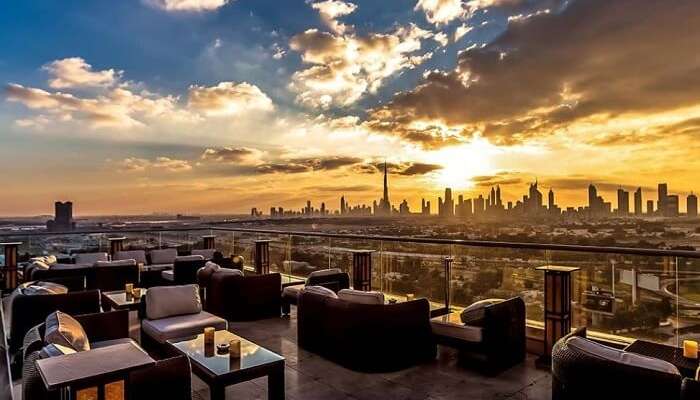 Tomo Rooftop restaurant in Dubai