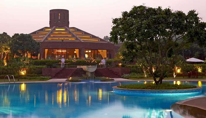 A shot of the pool at the Westin Resort in Sohna near Gurgaon
