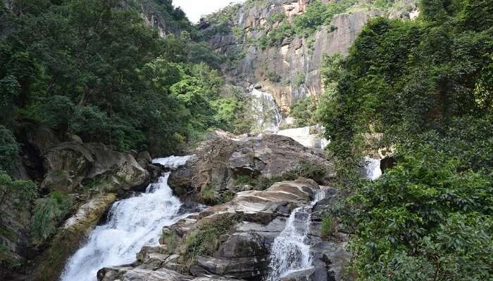 A shot of the Ravana Falls in Ella region in Sri Lanka