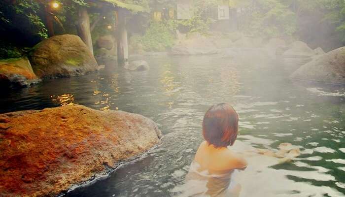 take a dip in hot water springs in sikkim
