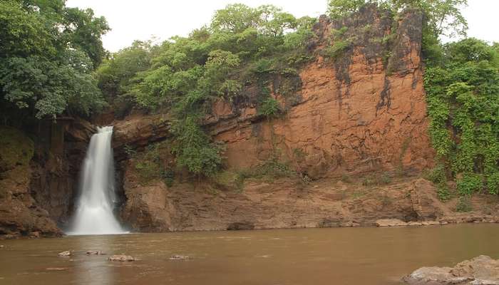 a small yet beautiful waterfall