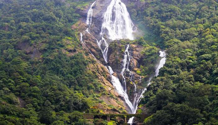 Duddhsagar waterfalls in Goa