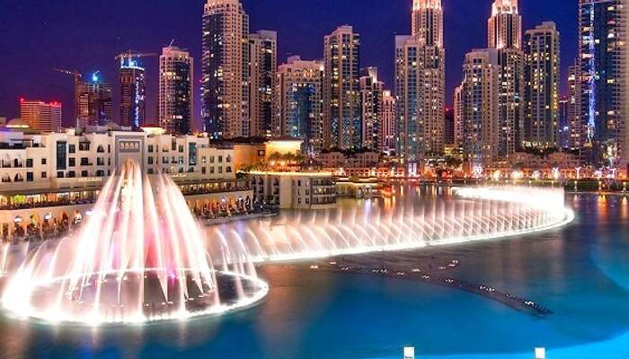 dubai fountain show