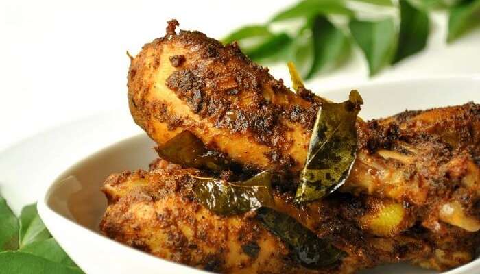 have fried chicken - Nadan Kozhi Varuthathu in Kerala