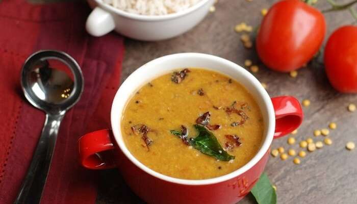 have Parippu Curry - dal in Kerala