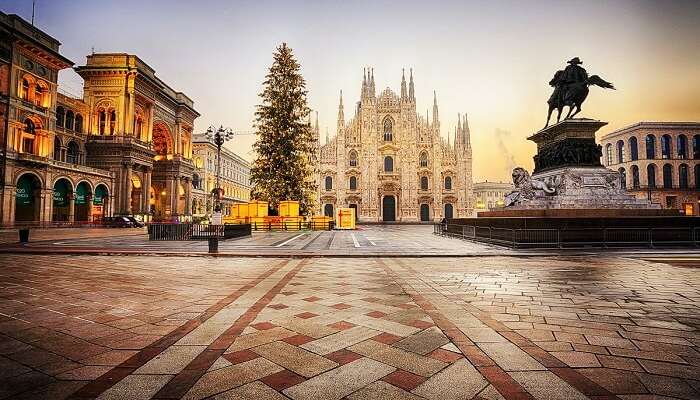 Рождество в Милане, Италия