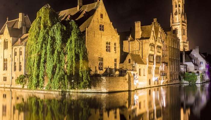 Bruges Belgium Night Photography
