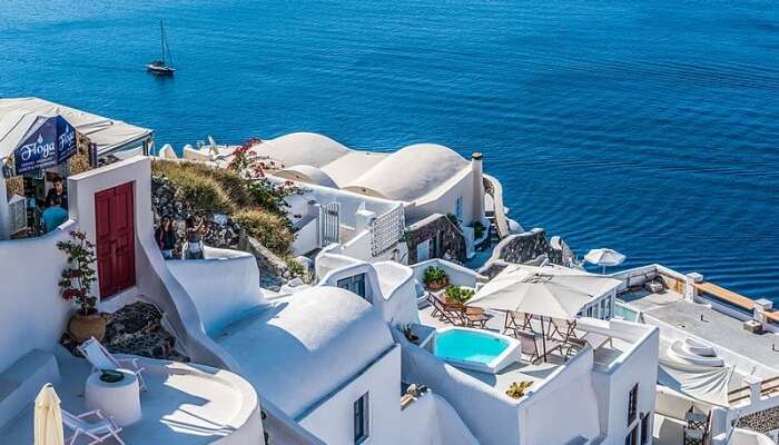 white paradise of Santorini, Greece