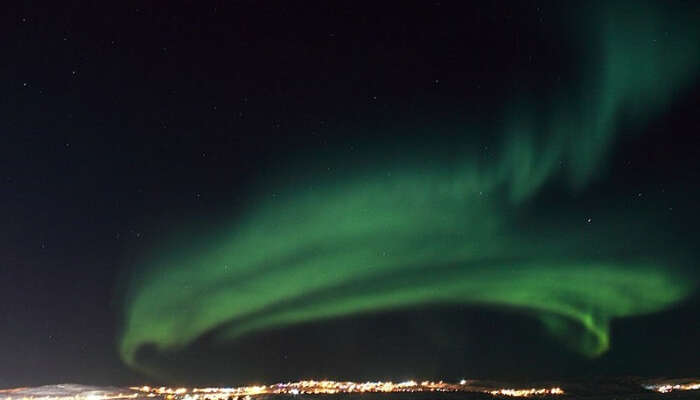 night sky in Iqaluit, Canada