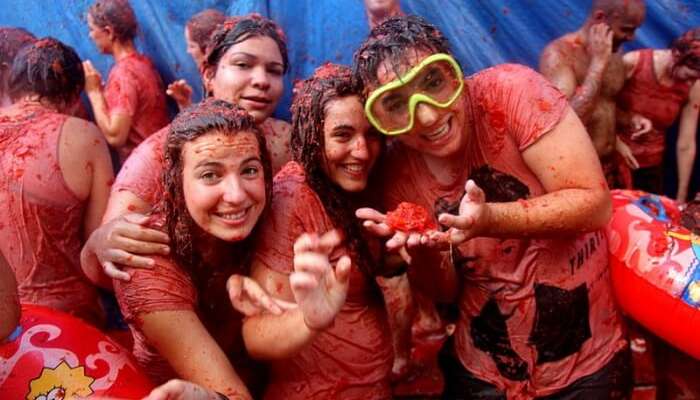 La Tomatina in Spain