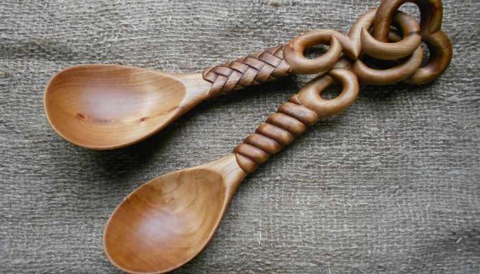 wooden carved spoons
