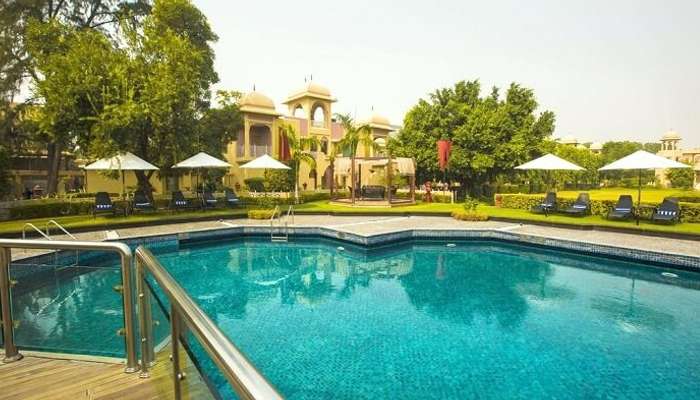 Exterior of heritage manesar resort