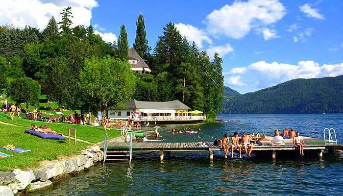 Millstatter See lake austria