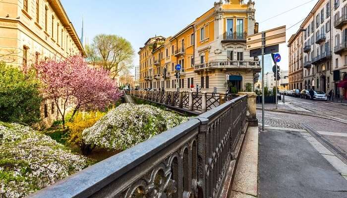 Via Brera in milan