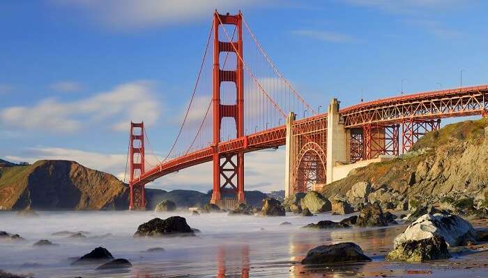 Golden Gate Bridge as seen from Baker Beach