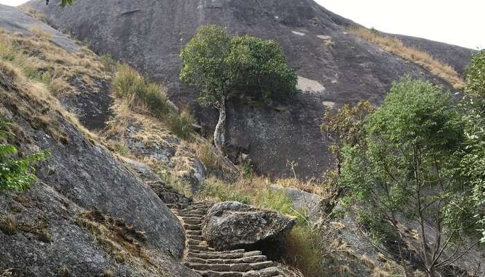 huge granite rock formation