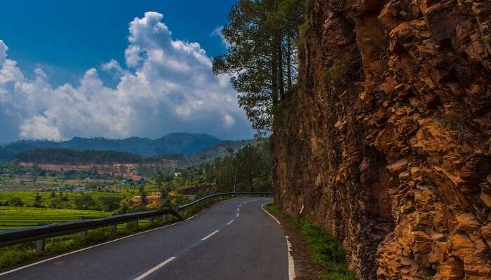 Empty Road in Kausani Uttrakhand