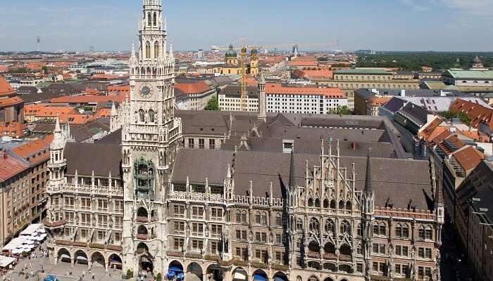 the beautiful historical centre of Munich