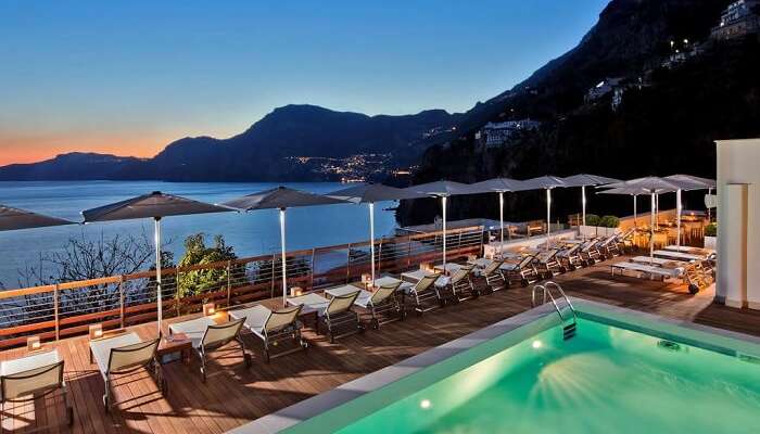 pool view from casa angelina