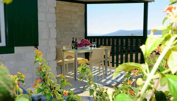 balcony in holiday resort croatia