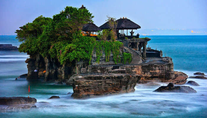 A gorgeous temple amid water