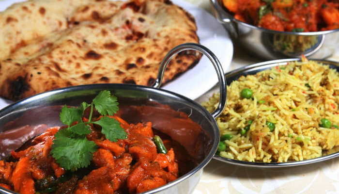 chapati with rice