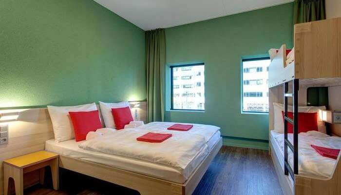 bed in the room
