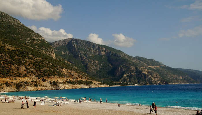 Uma praia em Marmaris de Turkeye